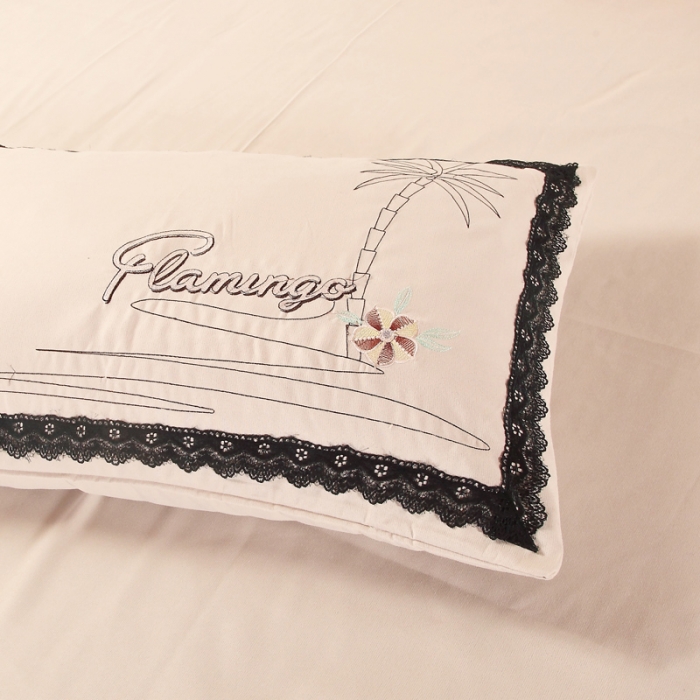 91家纺网 家纺一手货源 找家纺 福丽莱家纺 2019新款针织棉四件套 火鸟卡其驼