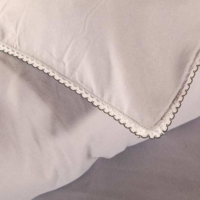 91家纺网 家纺一手货源 找家纺 福丽莱家纺 2019新款针织棉四件套 火鸟浅银灰