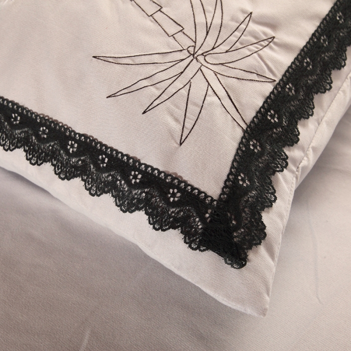 91家纺网 家纺一手货源 找家纺 福丽莱家纺 2019新款针织棉四件套 火鸟浅银灰