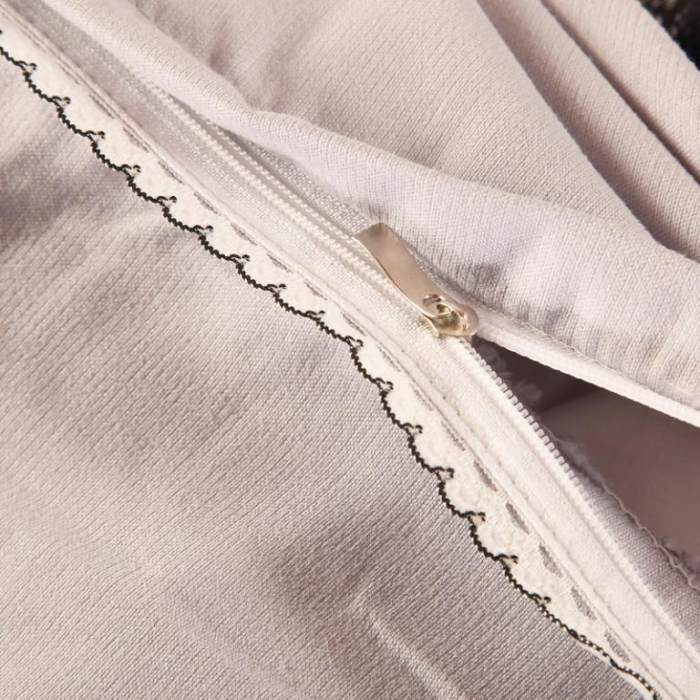 91家纺网 家纺一手货源 找家纺 福丽莱家纺 2019新款针织棉四件套 火鸟浅银灰