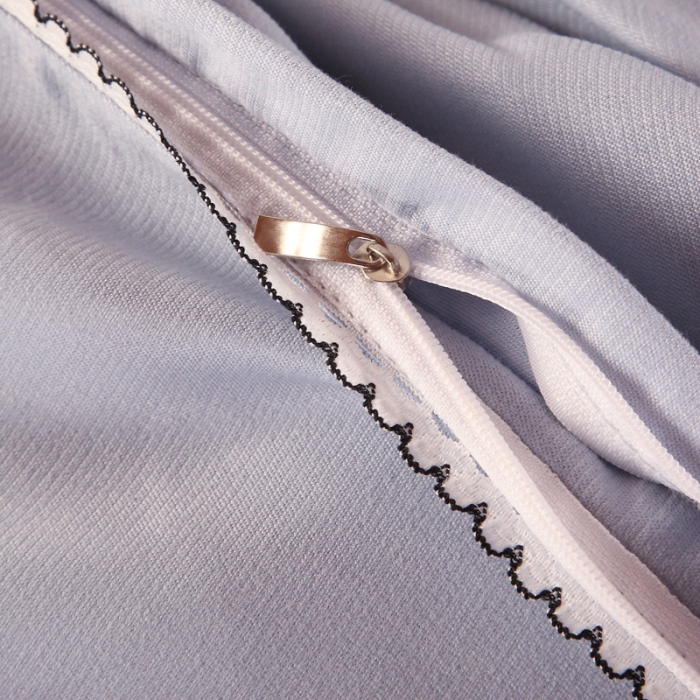 91家纺网 家纺一手货源 找家纺 福丽莱家纺 2019新款针织棉四件套 火鸟绅士蓝