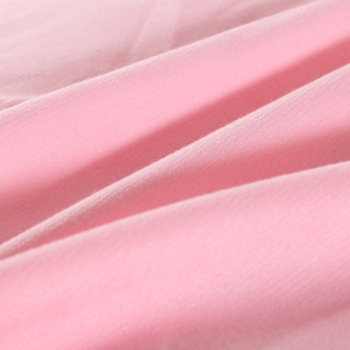 91家纺网 家纺一手货源 找家纺 福丽莱家纺 2019新款针织棉四件套 火鸟桃花粉