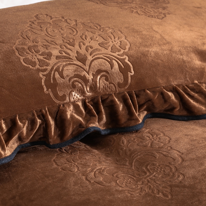 91家纺网 家纺一手货源 找家纺 （总）福丽莱家纺 2019新款水晶绒床裙四件套