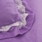 91家纺网 家纺一手货源 找家纺 锦色家纺 水晶绒四件套床裙款遇见系列遇见紫色