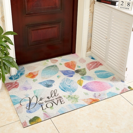 91家纺网 家纺一手货源 找家纺 （总）地垫 凤凰林 2020新款 丝圈地垫 门垫