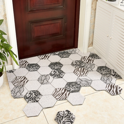 91家纺网 家纺一手货源 找家纺 （总）地垫 凤凰林 2020新款 丝圈地垫 门垫