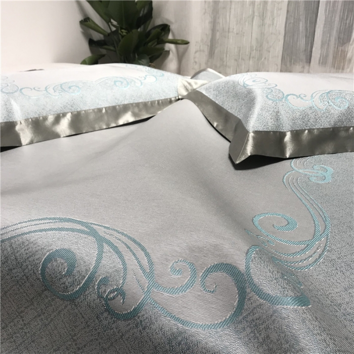 91家纺网 家纺一手货源 找家纺 本希 2019年水洗养生席提花单席款 爱之乐城-绿