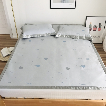 本希 2019年水洗养生席提花单席款 笔芯-蓝