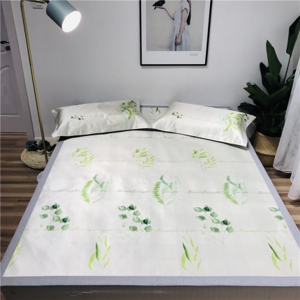 91家纺网 家纺一手货源 找家纺 （总）本希 2019年水洗养生席数码印花单席款