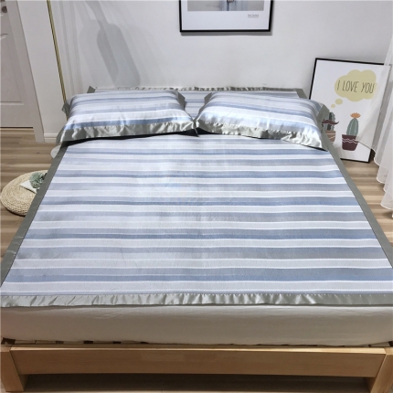 91家纺网 家纺一手货源 找家纺 （总）本希 2019年水洗养生席提花单席款