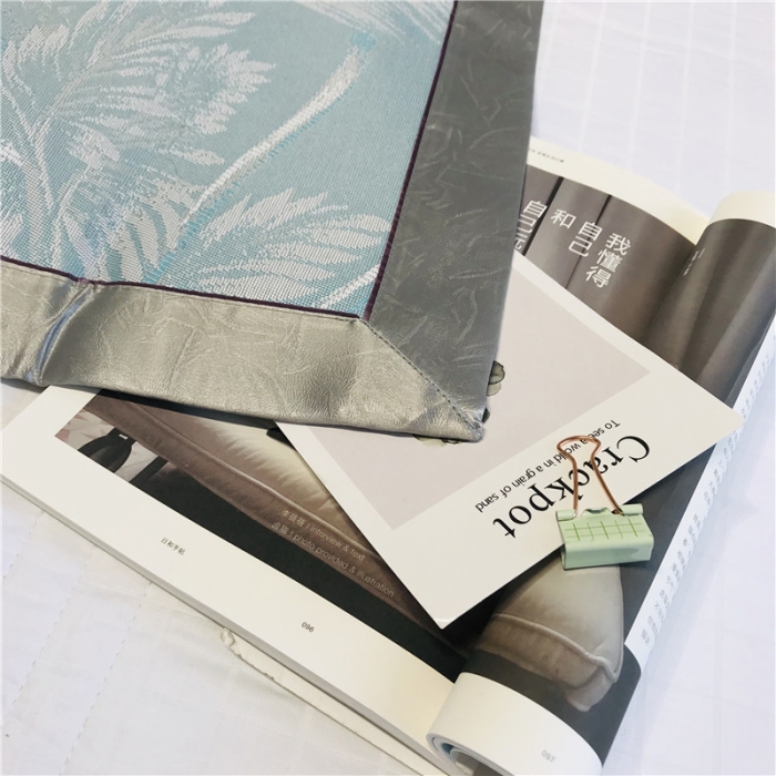 91家纺网 家纺一手货源 找家纺 本希 2019年水洗养生席提花单席款 芭蕉叶