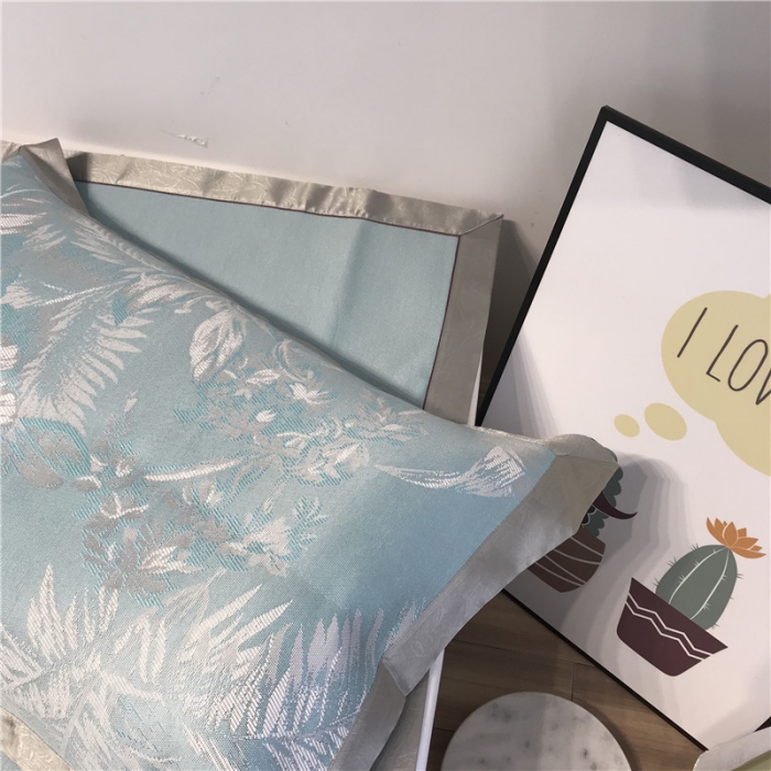 91家纺网 家纺一手货源 找家纺 本希 2019年水洗养生席提花单席款 芭蕉叶