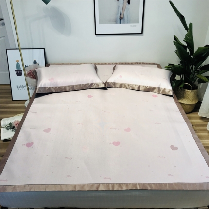 本希 2019年水洗养生席提花单席款 笔芯-粉