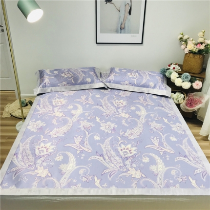 本希 2019年新款蜂窝3D三明治数码印花 紫韵