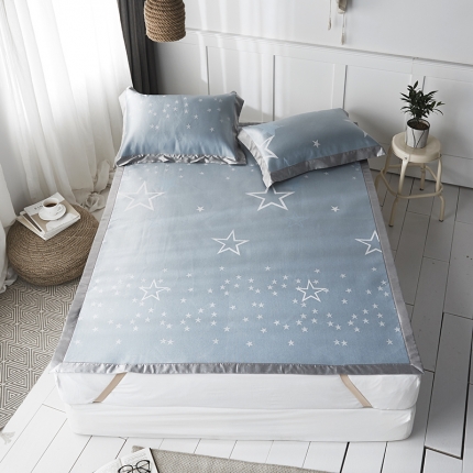 91家纺网 家纺一手货源 找家纺 本希 提花水洗养生席三件套 晚安