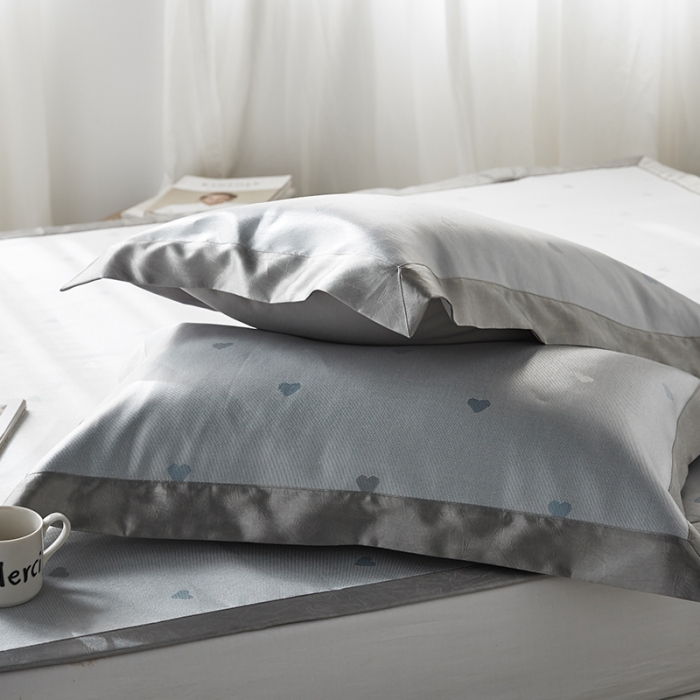 91家纺网 家纺一手货源 找家纺 本希 提花水洗养生席三件套 爱心-兰