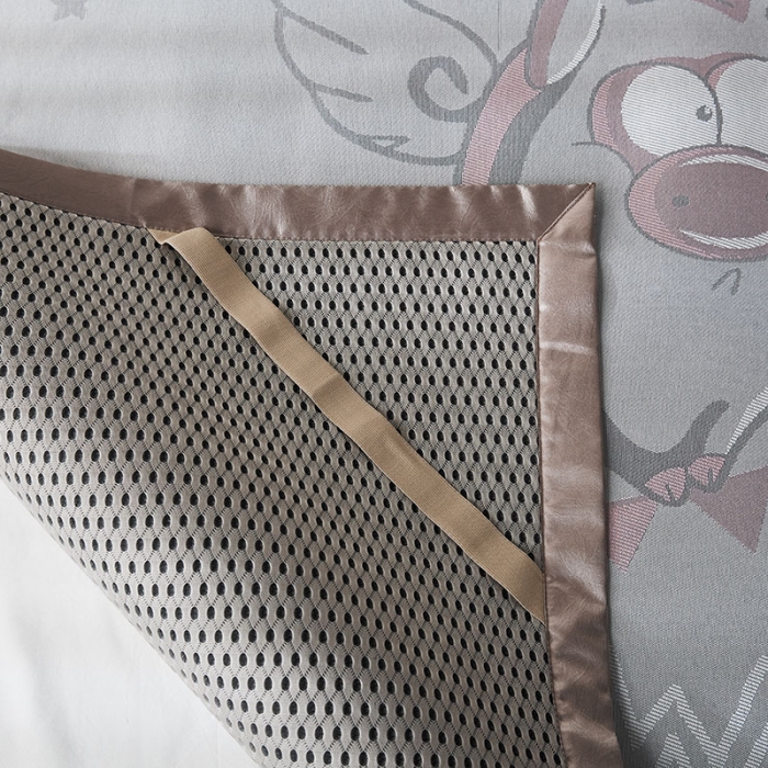 91家纺网 家纺一手货源 找家纺 本希 提花水洗养生席三件套 飞天小猪-粉