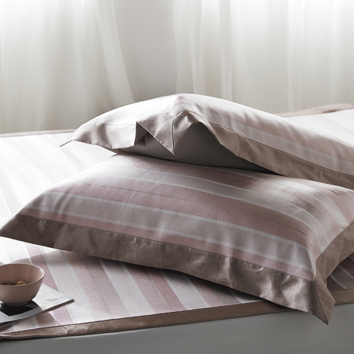 91家纺网 家纺一手货源 找家纺 本希 提花水洗养生席三件套 粉条纹