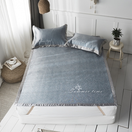 （总）本希 提花水洗养生席三件套