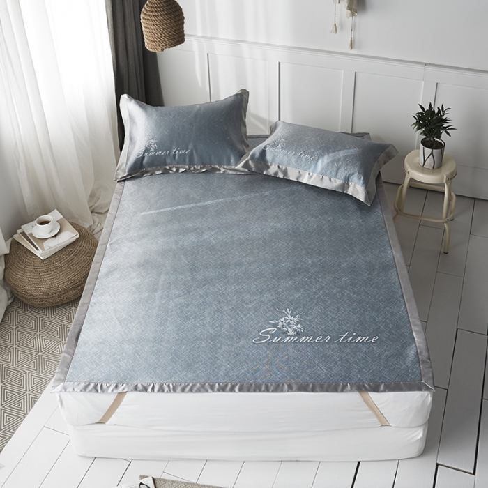 91家纺网 家纺一手货源 找家纺 （总）本希 提花水洗养生席三件套