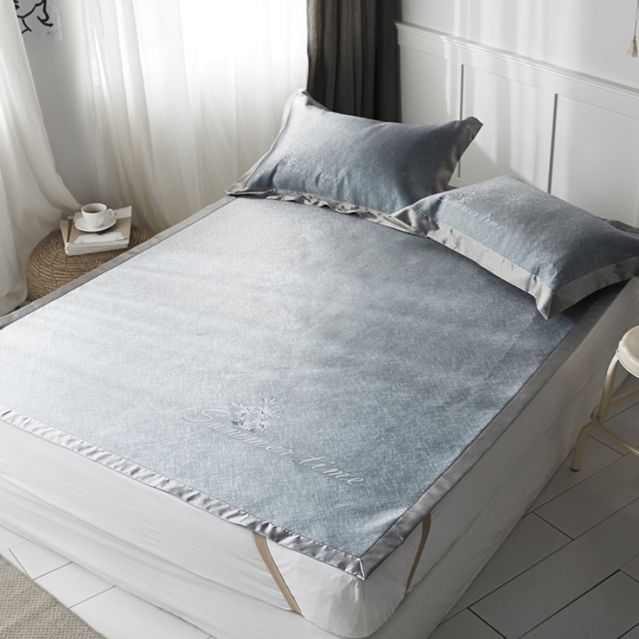 91家纺网 家纺一手货源 找家纺 （总）本希 提花水洗养生席三件套