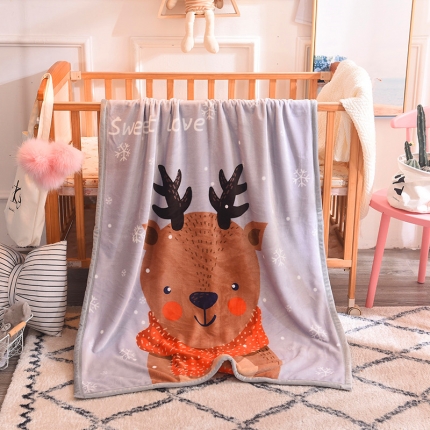 （总）宝派家纺 2019新款双层包边儿童毛毯