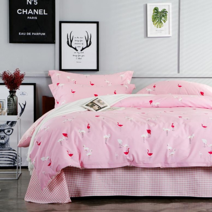 91家纺网 家纺一手货源 找家纺 （总）沐棉家纺 2018新品全棉13372四件套床单款