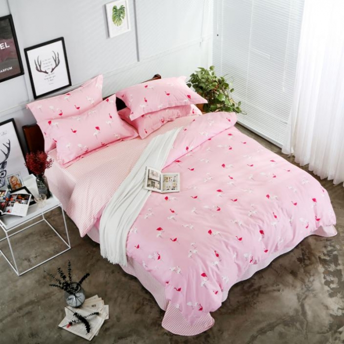 91家纺网 家纺一手货源 找家纺 （总）沐棉家纺 2018新品全棉13372四件套床单款