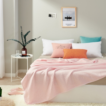 (总)珺柔家纺 无印良品天竺棉夏凉被-格子