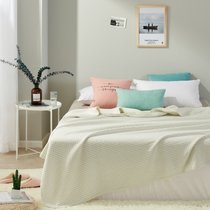 91家纺网 家纺一手货源 找家纺 （总）珺柔家纺 无印良品天竺棉夏凉被-细条纹