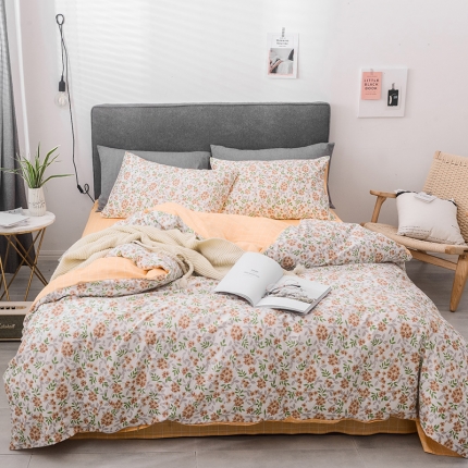 91家纺网 家纺一手货源 找家纺 珺柔 13372全棉四件套 梦幻花语