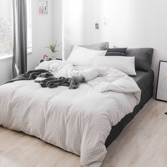 91家纺网 家纺一手货源 找家纺 珺柔 13372全棉四件套 白色婚礼