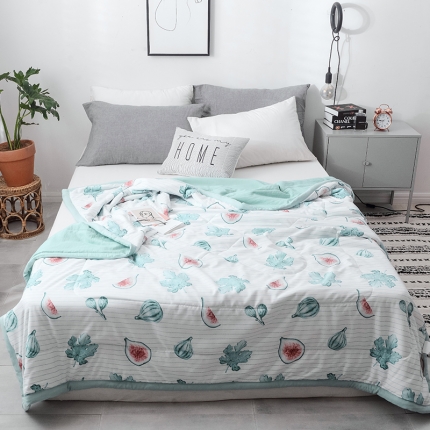 91家纺网 家纺一手货源 找家纺 珺柔 2019水洗印花夏凉被  伊莲