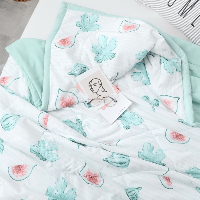 91家纺网 家纺一手货源 找家纺 珺柔 2019水洗印花夏凉被  伊莲