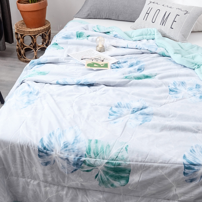 91家纺网 家纺一手货源 找家纺 珺柔 2019水洗印花夏凉被  羽歌