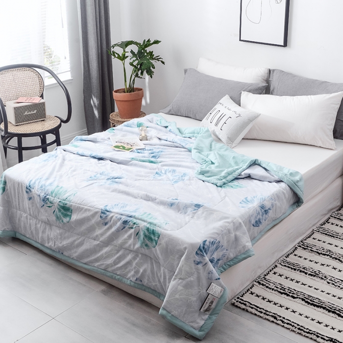 91家纺网 家纺一手货源 找家纺 珺柔 2019水洗印花夏凉被  羽歌