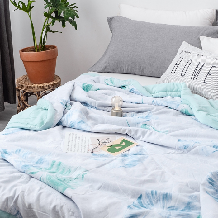 91家纺网 家纺一手货源 找家纺 珺柔 2019水洗印花夏凉被  羽歌