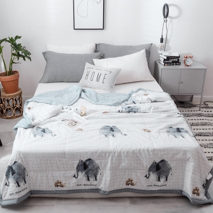 珺柔 2019水洗印花夏凉被  欣欣向荣