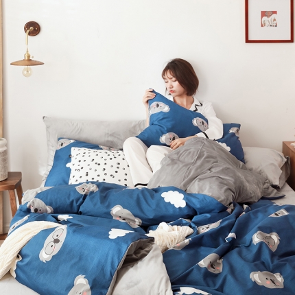 91家纺网 家纺一手货源 找家纺 （总）珺柔-2019秋冬棉加绒四件套