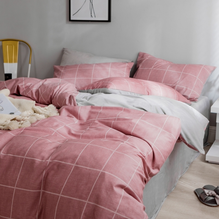 91家纺网 家纺一手货源 找家纺 珺柔-2019秋冬棉加绒四件套 阿森斯-红