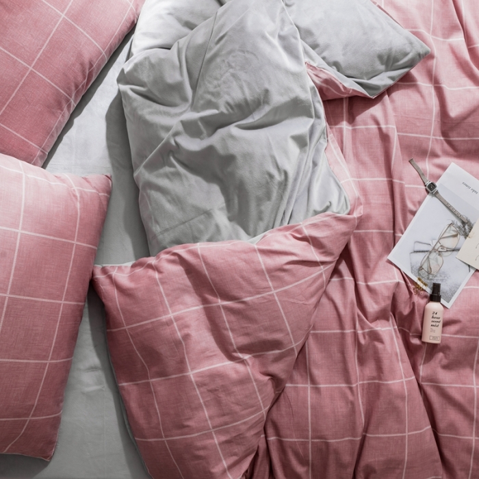 91家纺网 家纺一手货源 找家纺 珺柔-2019秋冬棉加绒四件套 阿森斯-红