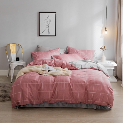 珺柔-2019秋冬棉加绒四件套 阿森斯-红