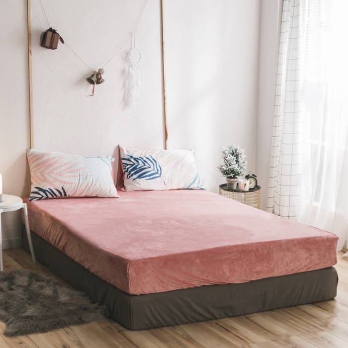 91家纺网 家纺一手货源 找家纺 珺柔-2019秋冬棉加绒四件套 春意时光