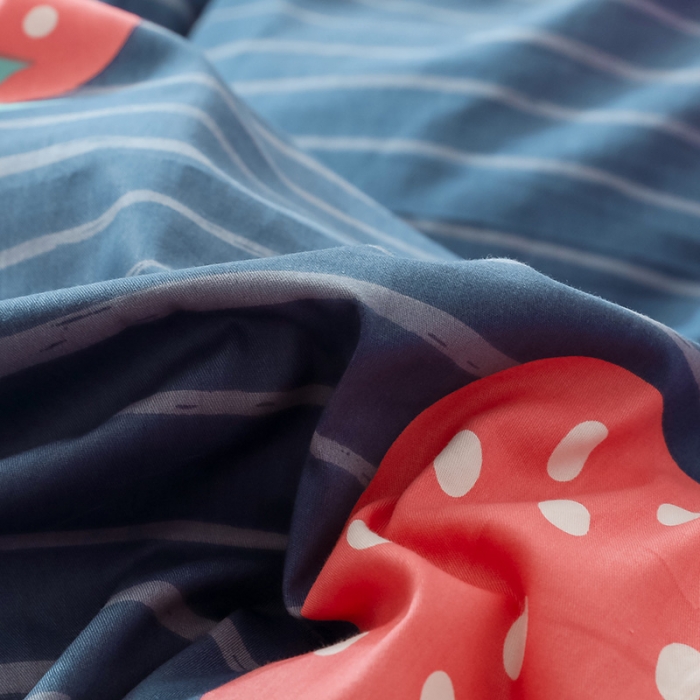 91家纺网 家纺一手货源 找家纺 珺柔-2019秋冬棉加绒四件套 大草莓