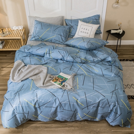 91家纺网 家纺一手货源 找家纺 珺柔家纺 2019新款13372全棉四件套 零度