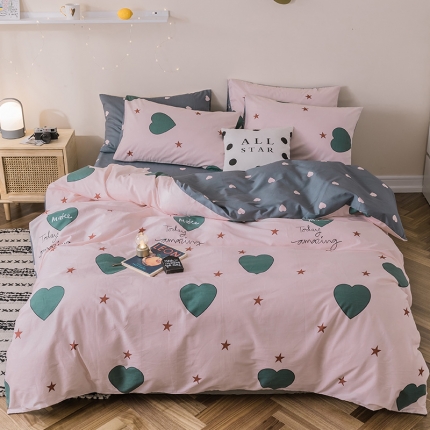 91家纺网 家纺一手货源 找家纺 （总）珺柔家纺 2019新款13372全棉四件套 床笠款