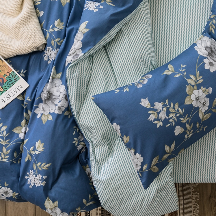 91家纺网 家纺一手货源 找家纺 （总）珺柔家纺 2019新款13372全棉四件套 床笠款