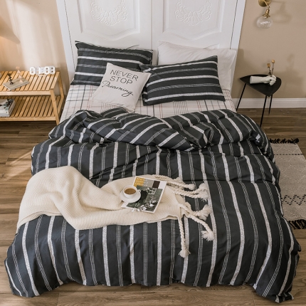 珺柔家纺 2019新款13372全棉四件套 安珂