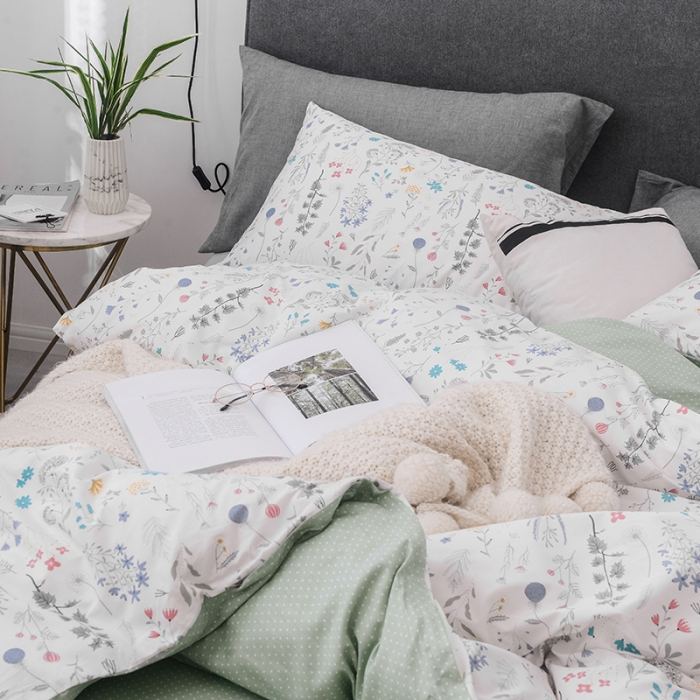 91家纺网 家纺一手货源 找家纺 珺柔家纺 2019新款13372全棉四件套 安妮尔