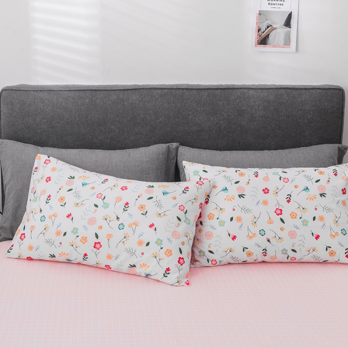 91家纺网 家纺一手货源 找家纺 珺柔家纺 2019新款13372全棉四件套 花舞春天